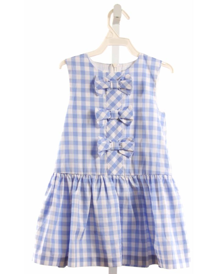 RACHEL RILEY  LT BLUE  GINGHAM  DRESS WITH BOW