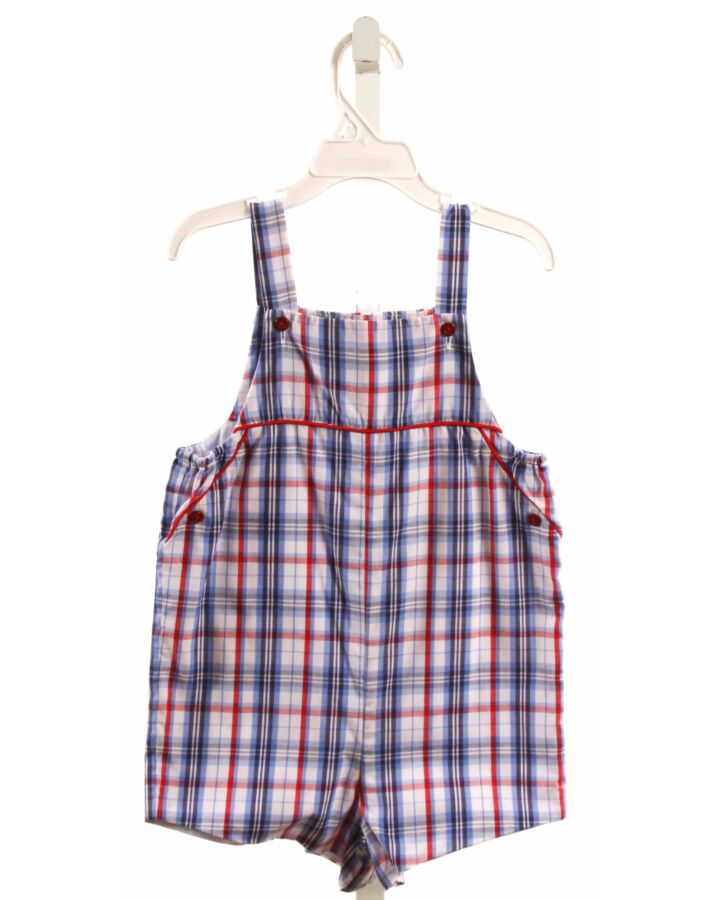 LITTLE ENGLISH  BLUE  PLAID  SHORTALL