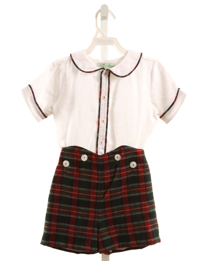 ALICE KATHLEEN  RED  PLAID  2-PIECE DRESSY OUTFIT
