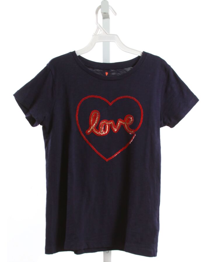 CREWCUTS  NAVY   SEQUINED T-SHIRT