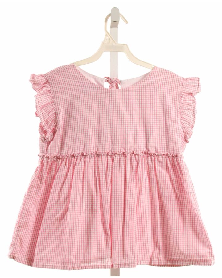 BELLA BLISS  PINK  WINDOWPANE  SLEEVELESS SHIRT