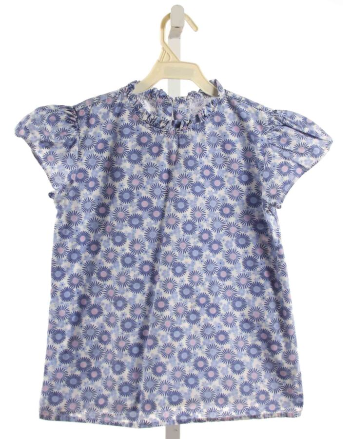 BELLA BLISS  BLUE  FLORAL  SHIRT-SS