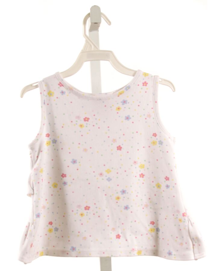 THE BEAUFORT BONNET COMPANY  WHITE KNIT POLKA DOT  SLEEVELESS SHIRT