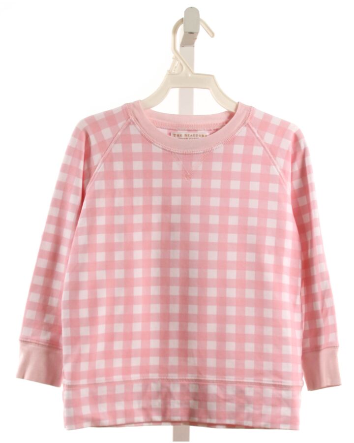 THE BEAUFORT BONNET COMPANY  PINK  GINGHAM  PULLOVER