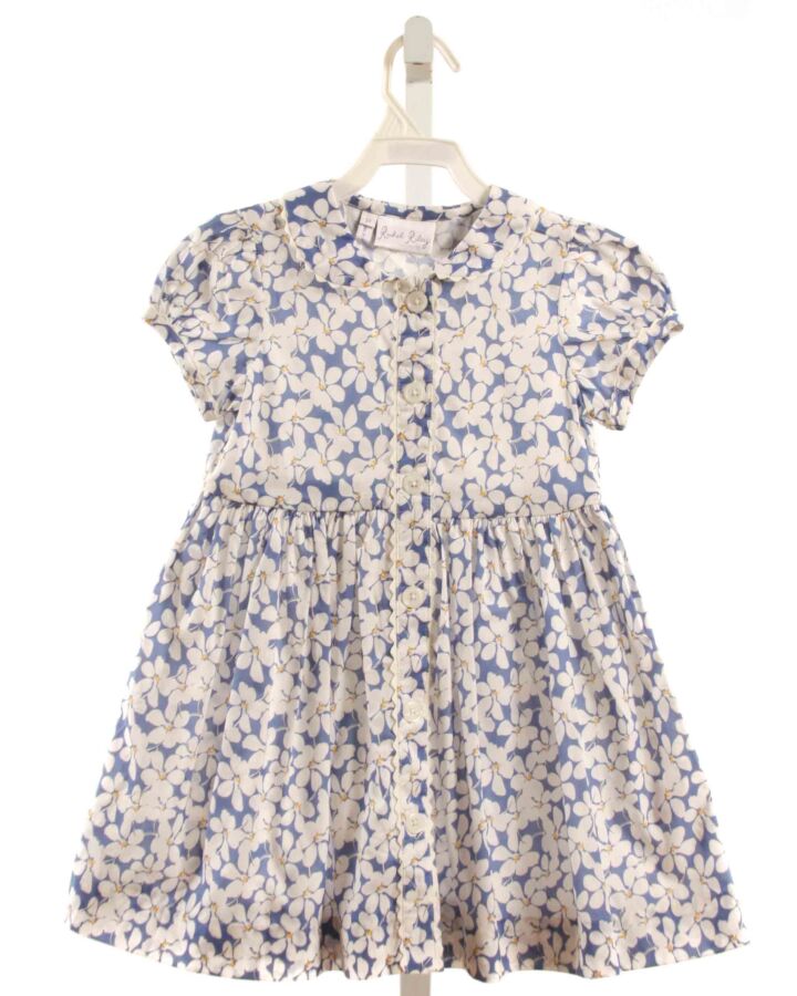RACHEL RILEY  LT BLUE  FLORAL  DRESS WITH RIC RAC
