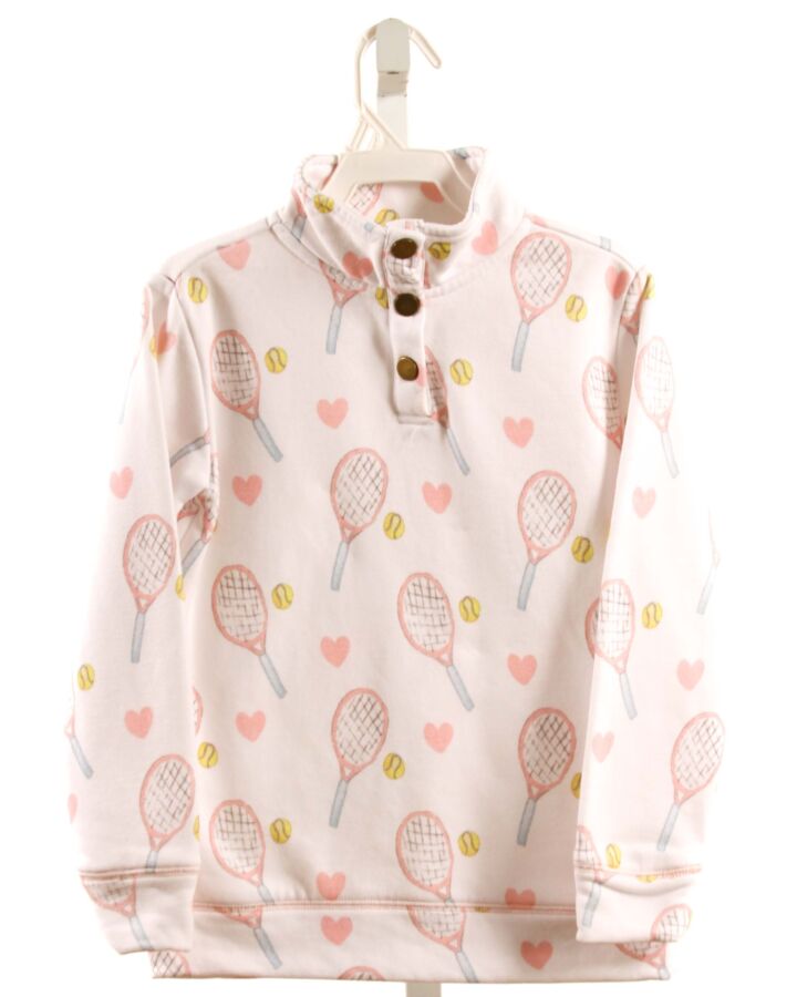 GRACE & JAMES  LT PINK  PRINT  PULLOVER