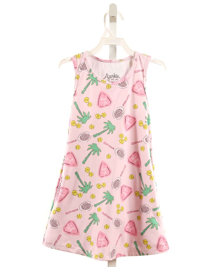 AZARHIA  PINK  PRINT  KNIT DRESS