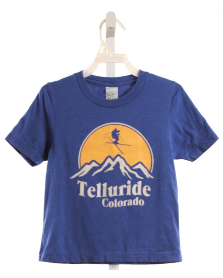 PACIFIC BOYS  BLUE KNIT  PRINTED DESIGN T-SHIRT