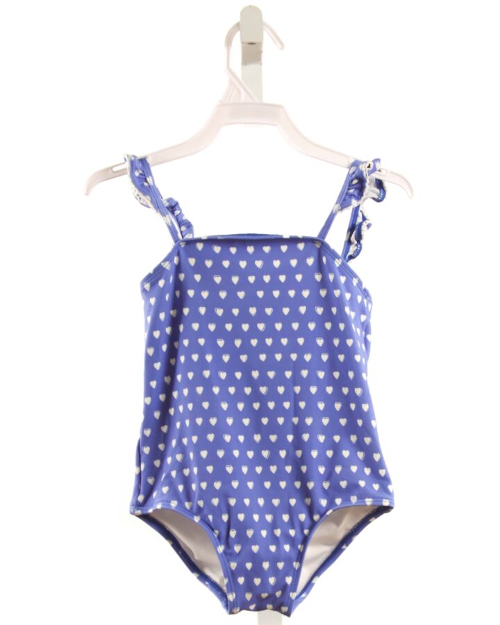NO TAG  BLUE   PRINTED DESIGN 1-PIECE SWIMSUIT