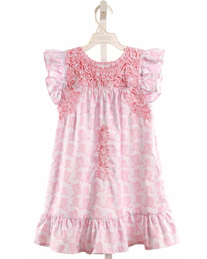 SIX HONEYBEES PINK EMBROIDERED DRESS