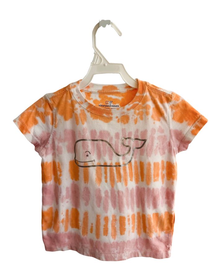 VINEYARD VINES  ORANGE  PRINT  T-SHIRT
