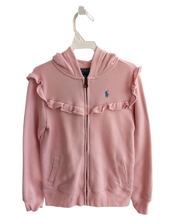 POLO BY RALPH LAUREN  PINK    OUTERWEAR WITH RUFFLE