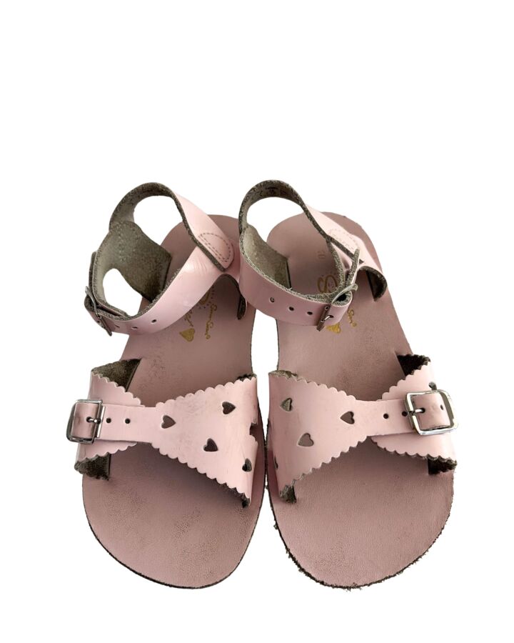 SUN SANS/ SALTWATER SANDALS PINK SANDALS  *VGU SIZE TODDLER 10