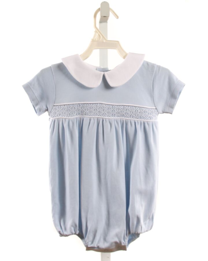 THE BEAUFORT BONNET COMPANY  LT BLUE   SMOCKED KNIT BUBBLE