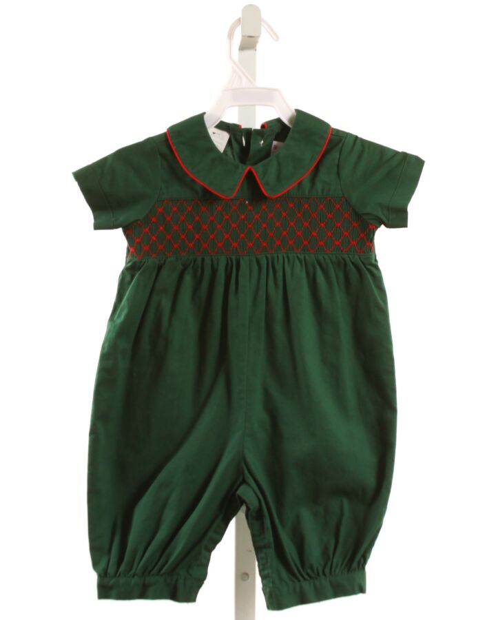 SIMI BABY  GREEN   SMOCKED ROMPER