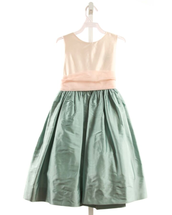 SUSANNE LIVELY  GREEN SILK   PARTY DRESS