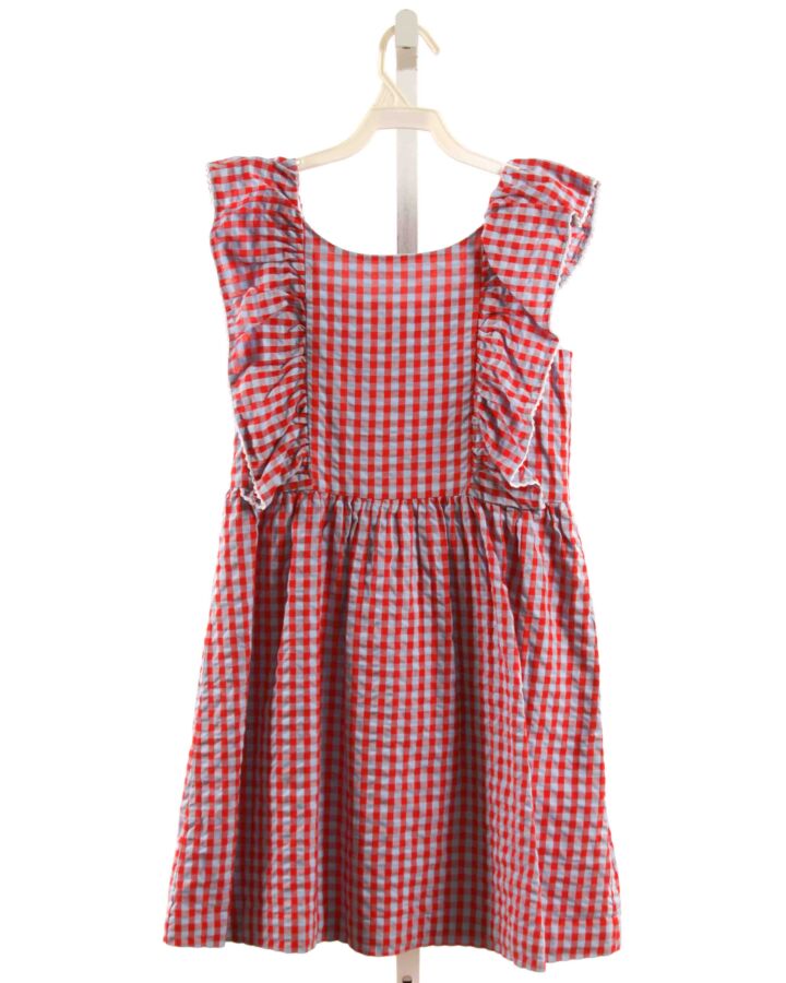CPC  RED SEERSUCKER GINGHAM  DRESS WITH RIC RAC