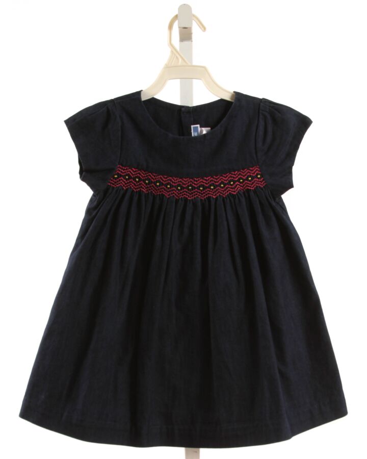 JACADI  CHAMBRAY   SMOCKED DRESS
