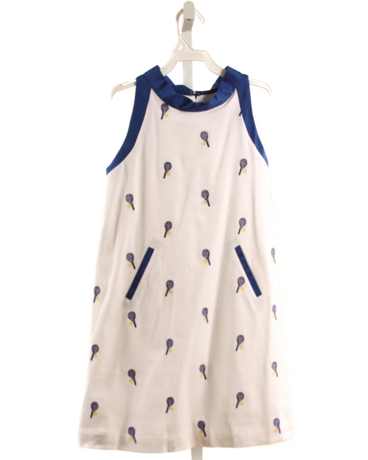 CPC  BLUE PIQUE  EMBROIDERED DRESS