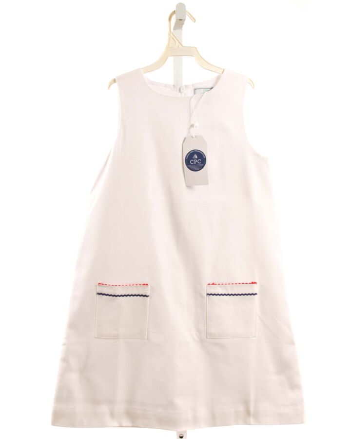 CPC  WHITE PIQUE   DRESS WITH RIC RAC