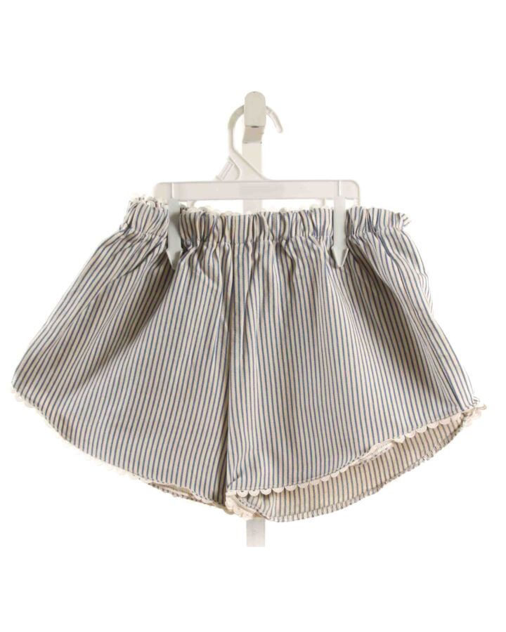 MAISON ME  BLUE  STRIPED  SHORTS WITH RIC RAC