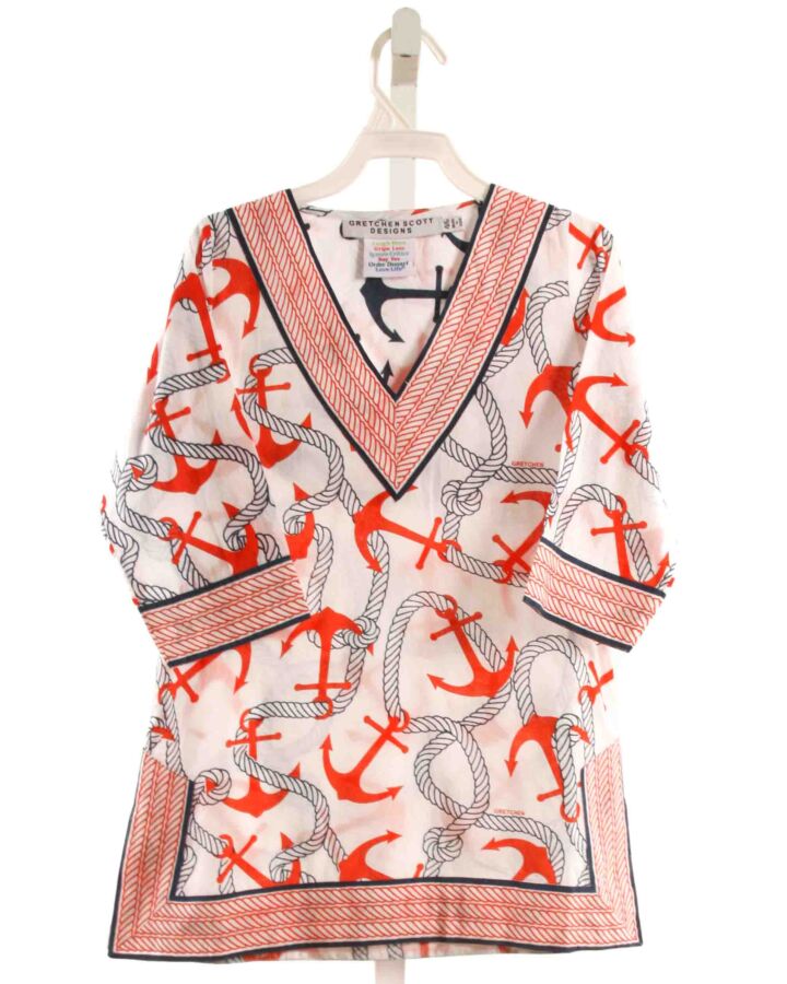 GRETCHEN SCOTT  RED  PRINT  COVER UP