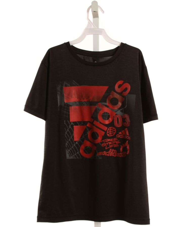 ADIDAS  BLACK  PRINT  T-SHIRT