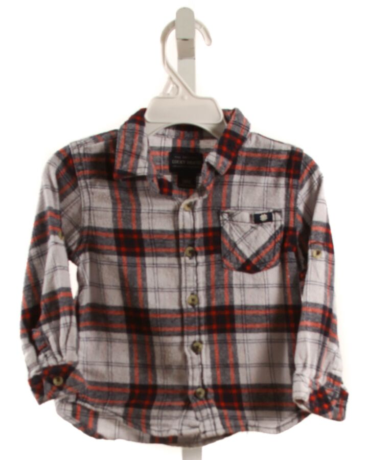 LUCKY BRAND  MULTI-COLOR FLANNEL PLAID  DRESS SHIRT