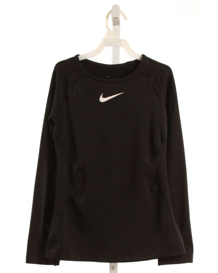 NIKE  BLACK    KNIT LS SHIRT