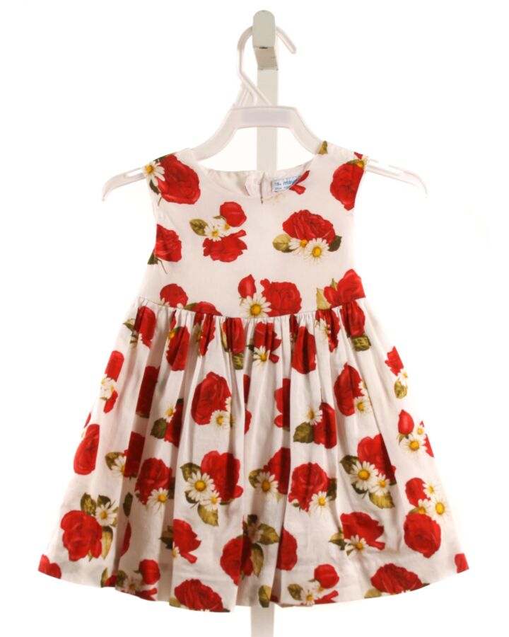 MAYORAL  RED  FLORAL  DRESS