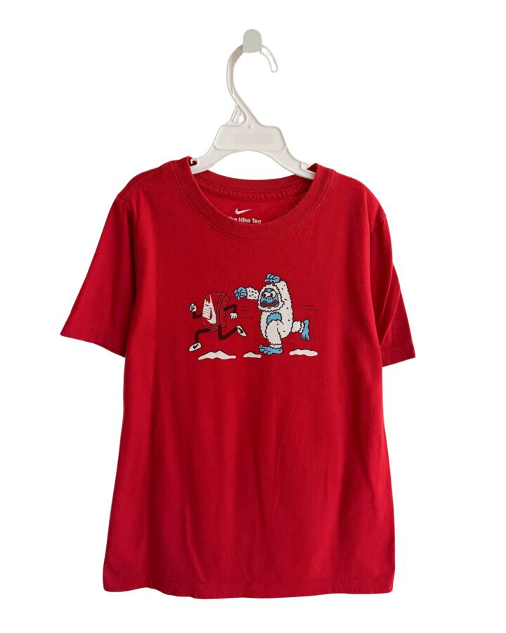 NIKE  RED   PRINTED DESIGN T-SHIRT