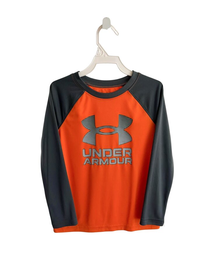 UNDER ARMOUR  ORANGE    KNIT LS SHIRT