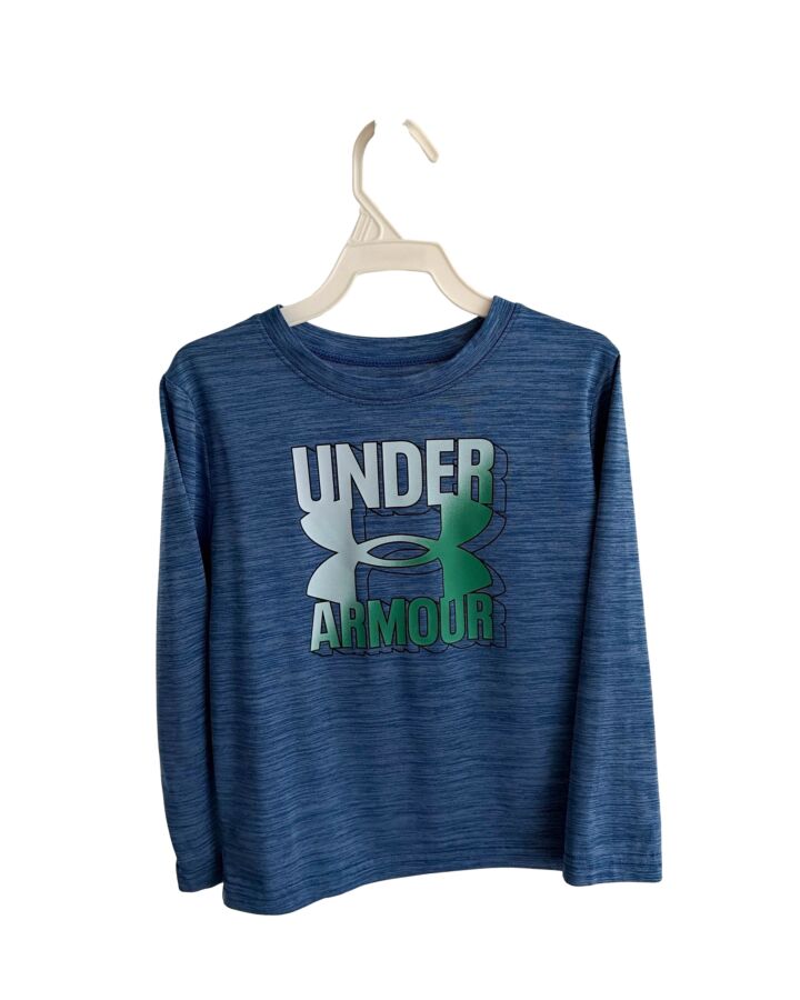 UNDER ARMOUR  BLUE    KNIT LS SHIRT