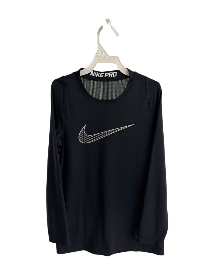 NIKE  BLACK    KNIT LS SHIRT