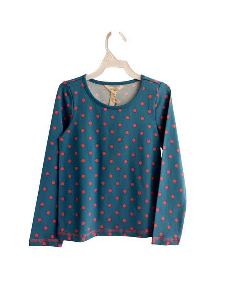 MATILDA JANE  BLUE  POLKA DOT  KNIT LS SHIRT