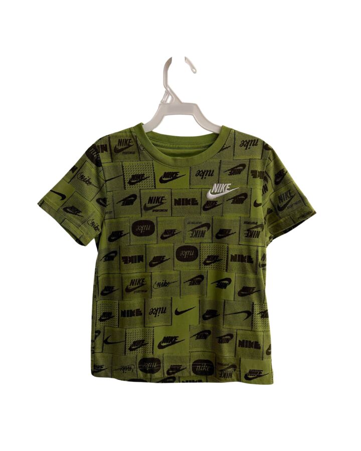 NIKE  GREEN   PRINTED DESIGN T-SHIRT