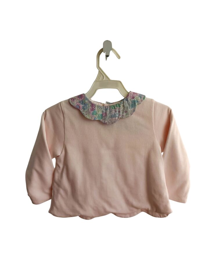 JACADI  LT PINK    KNIT LS SHIRT