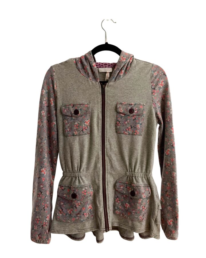 MATILDA JANE  GRAY  FLORAL  OUTERWEAR