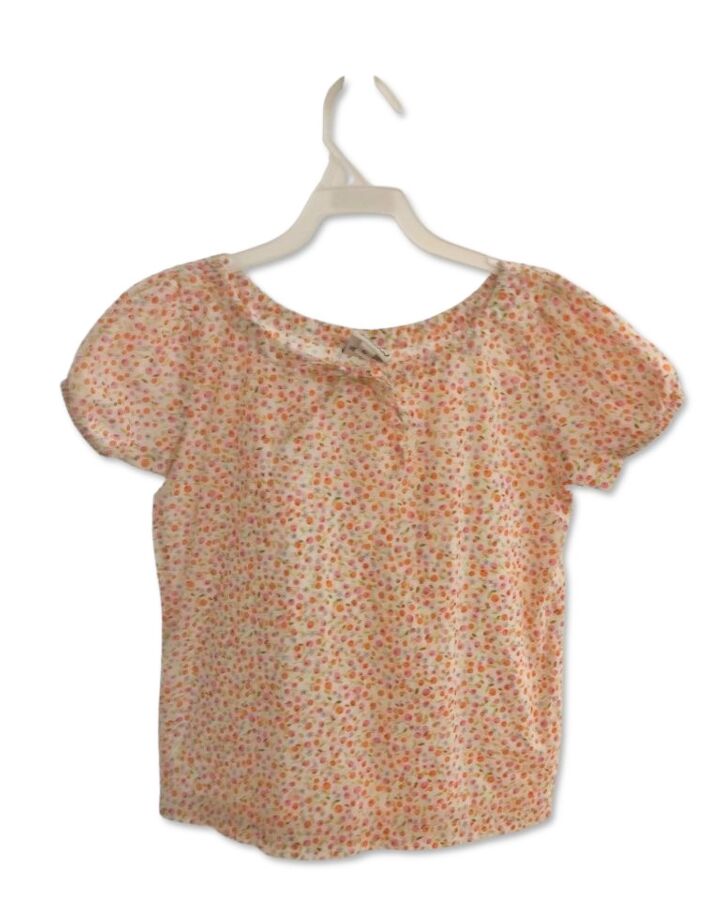 KATE & LIBBY  ORANGE  FLORAL  SHIRT-SS