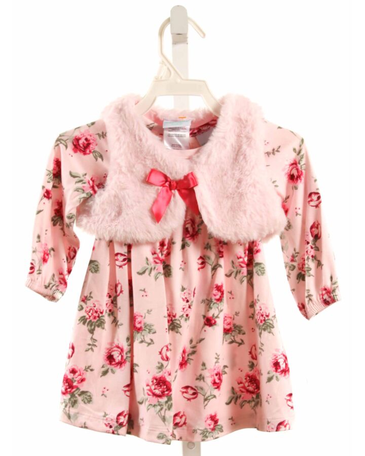 NANNETTE  PINK  FLORAL  KNIT DRESS