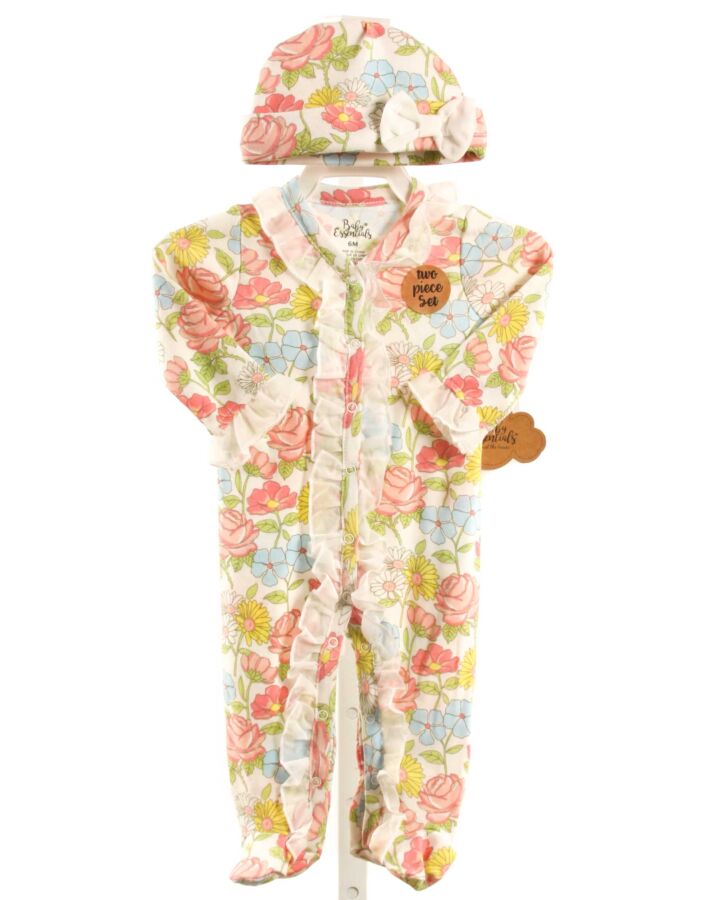 BABY ESSENTIALS  MULTI-COLOR  FLORAL  LAYETTE WITH RUFFLE