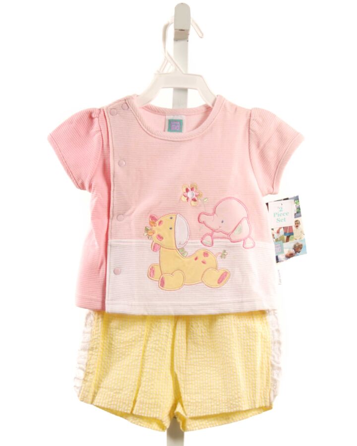 LITTLE ME  PINK   APPLIQUED 2-PIECE OUTFIT