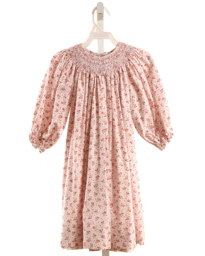 HOUSE OF HATTEN  PINK  FLORAL SMOCKED DRESS