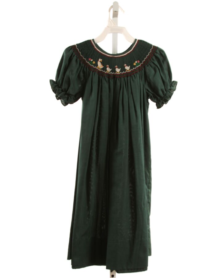 ROSALINA  GREEN   SMOCKED DRESS