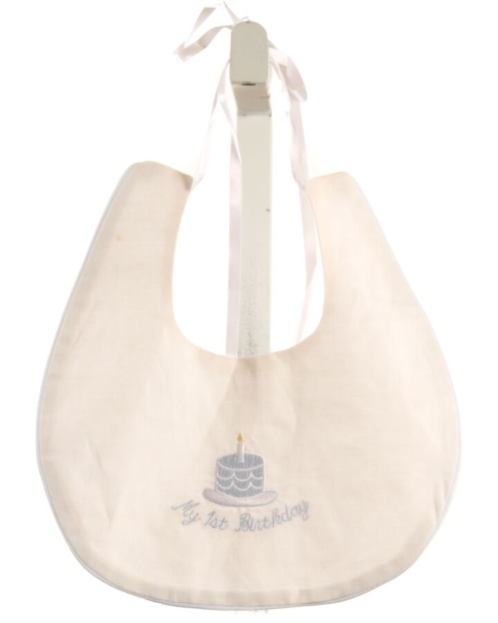 LAVENDER BLUE  LT BLUE   EMBROIDERED BIB