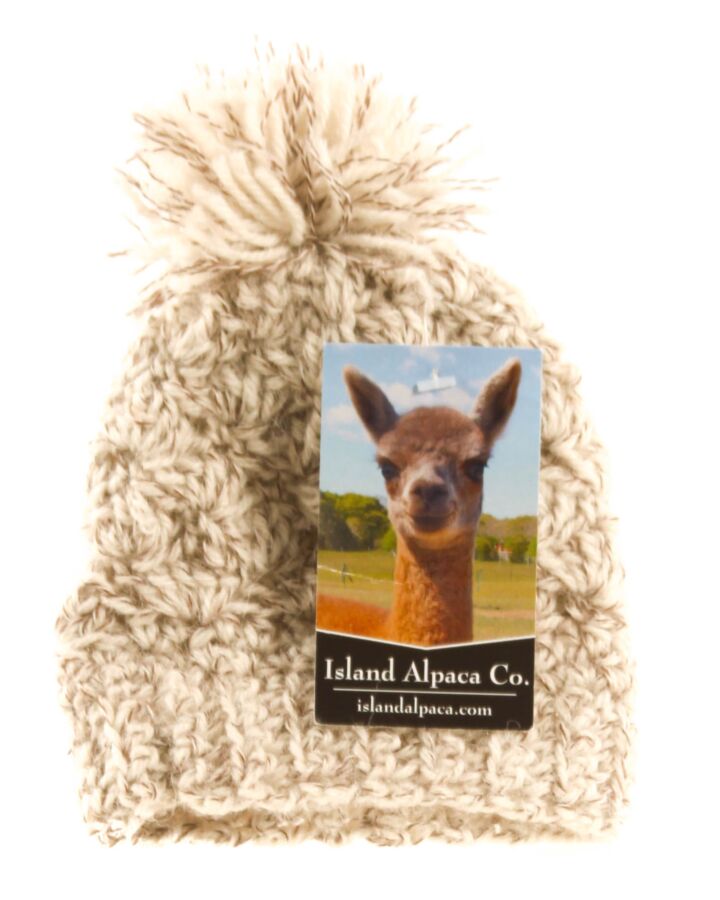 ISLAND ALPACA CO.  IVORY KNIT   HAT