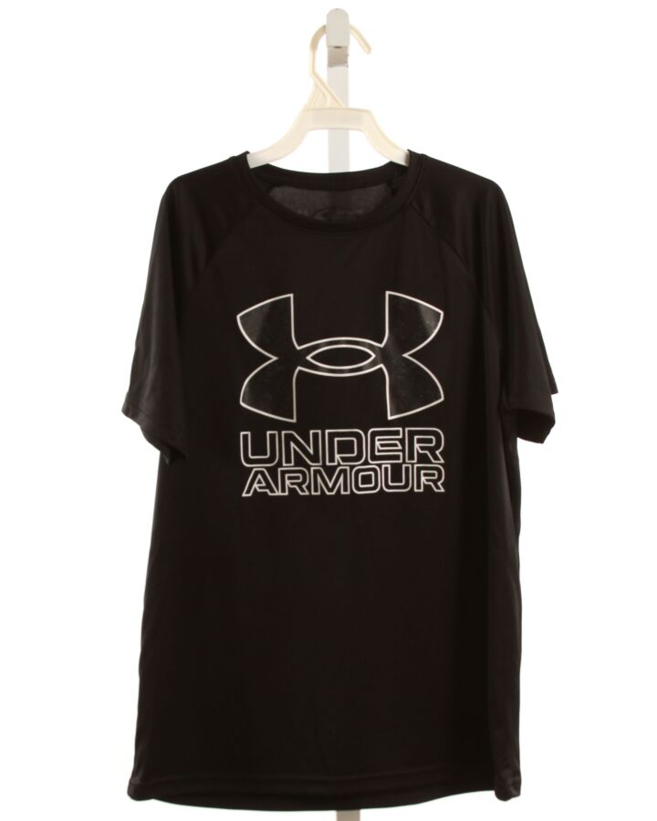 UNDER ARMOUR  BLACK    KNIT SS SHIRT