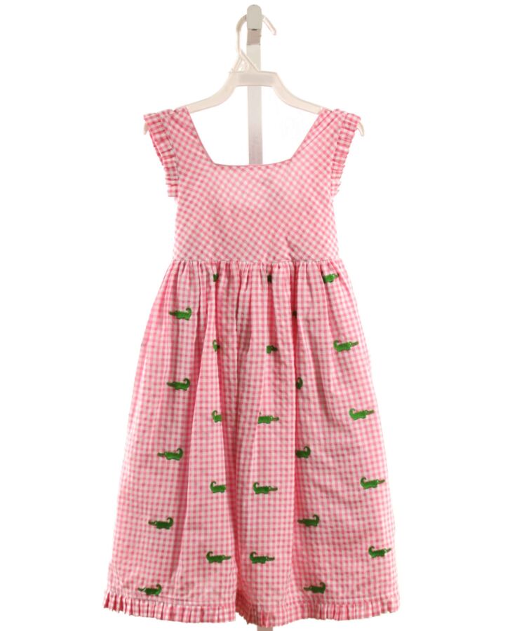 COTTON KIDS  PINK  GINGHAM  DRESS