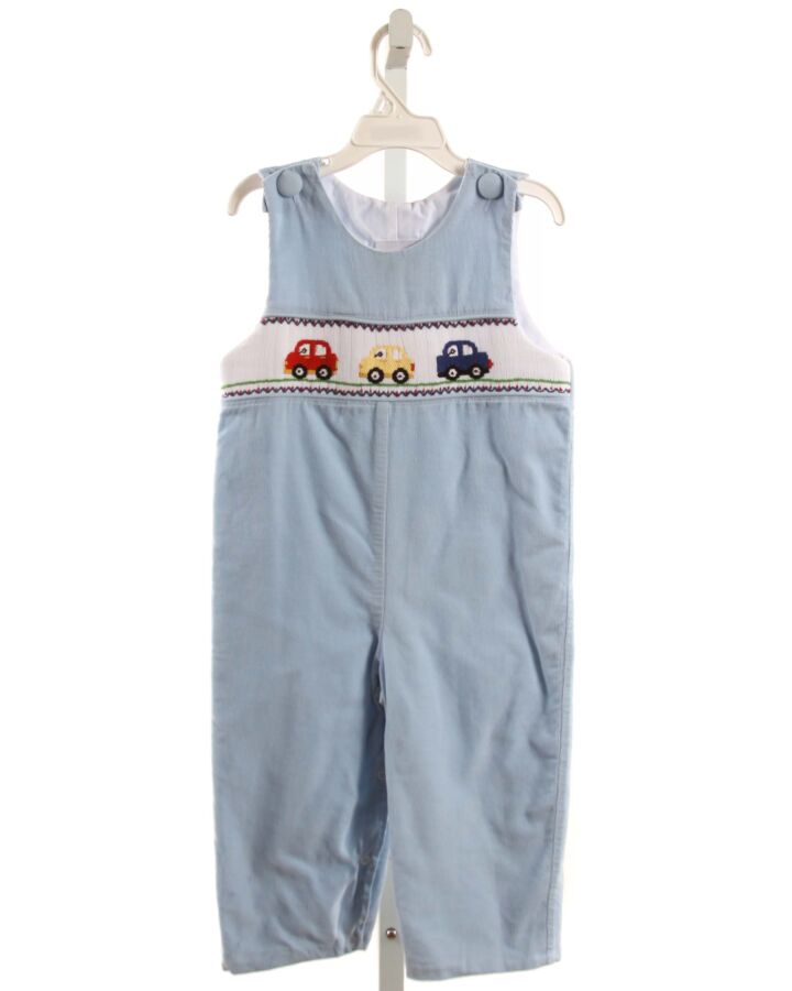 DELANEY  BLUE CORDUROY  SMOCKED LONGALL