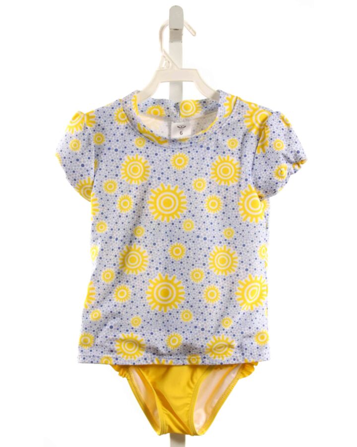 THE OAKS APPAREL   YELLOW   PRINTED DESIGN 2-PIECE SWIMSUIT